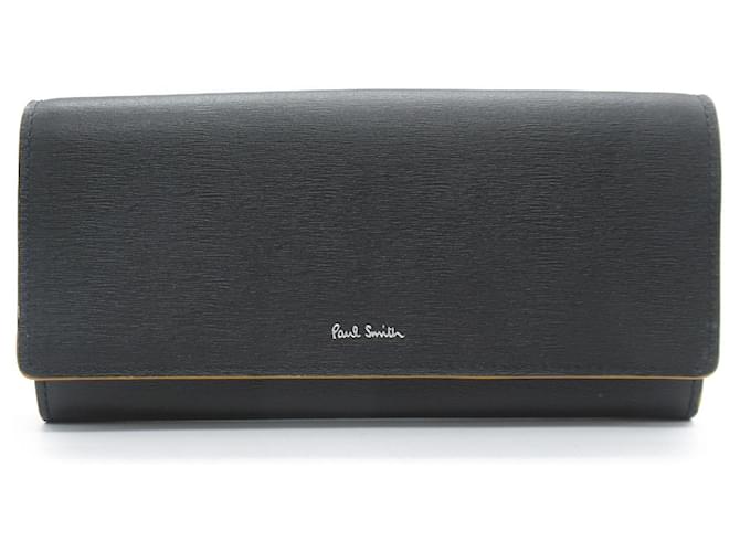 Paul Smith Black Leather Long Wallet Joli Closet