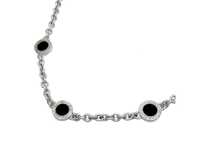 Bulgari Bvlgari Bvlgari Onyx Necklace White White gold