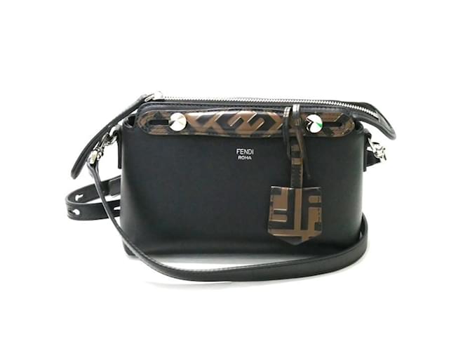 Fendi By The Way Small 2Way Shoulder Bag Black Leather ref