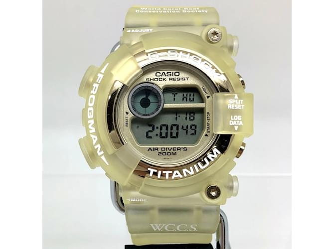 フ*ィ様 CASIO G-SHOCK FROGMAN DW-8201WC クリア G-SHOCKカスタム】夏映えなWCCSフロッグマン金クリア | DW-8201WC-9T