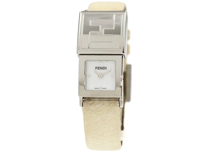 Fendi Orologi 5400L Quartz Analog Stainless Steel Leather Ladies\' Watch Watch Fendi Black in Steel - 47419600 main image 4