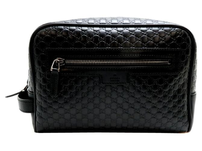 Gucci Outlet Micro Shima Handtasche Schwarz Leder