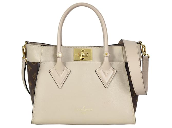 Louis Vuitton On My Side PM Handbag Grey Leather ref.1519168
