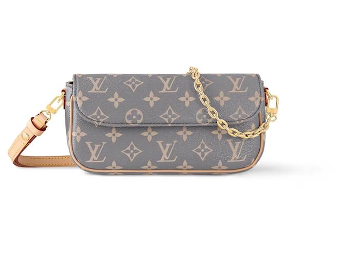 Louis Vuitton LV Wallet on Chain Ivy Grey Cloth ref.1522579 - Joli