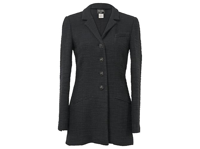 【RANDEBOO】Classic tweed jacket 黒 Fサイズ RANDEBOO（ランデブー）の「Classic tweed jacket（ノーカラー