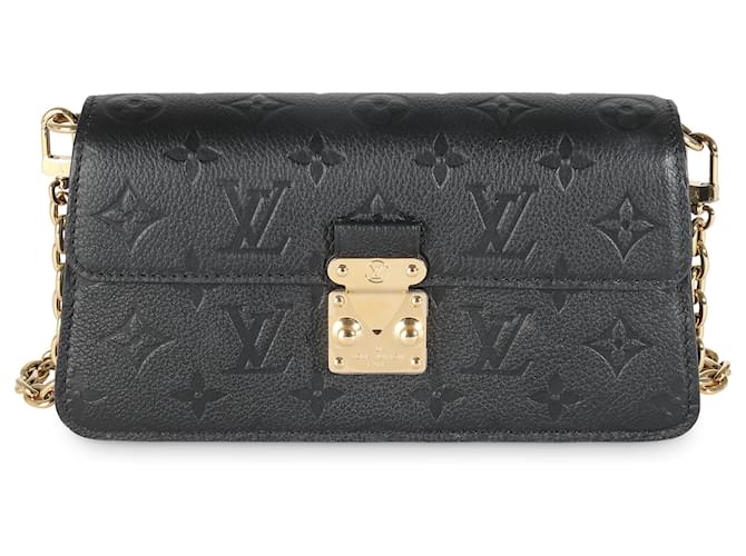 Louis Vuitton Black Empreinte Metis Wallet On Chain Leather ref