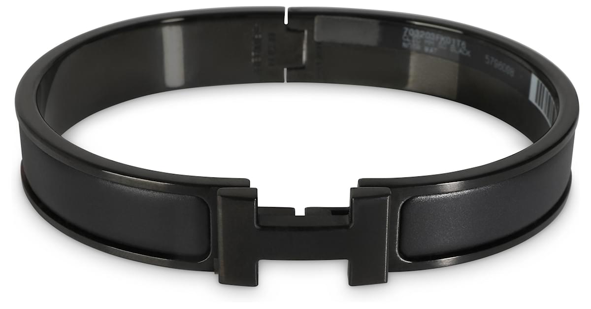 Hermès Hermes Clic HH So Black Bracelet In Noir Matte ref