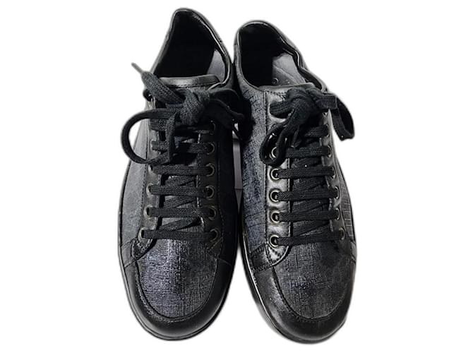 Baskets Gucci Ace Brooklyn Graphite GG Supreme Basses Noires/Grey