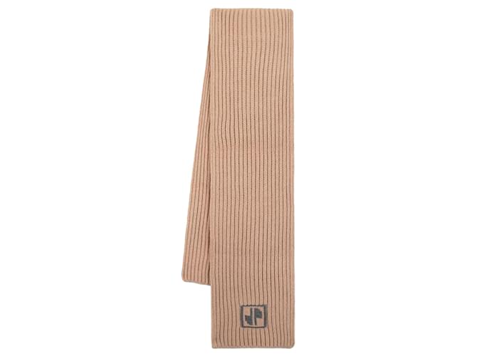 スカーフ Patou Jp Scarf - Wool - Beige Autre Marque Jp Scarf - PATOU - Wool - Beige Brown ref
