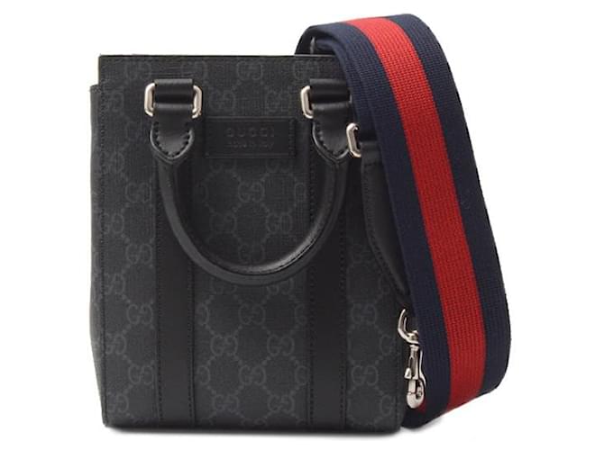 Gucci GG Supreme 2way tote bag Black Cloth ref.1530829