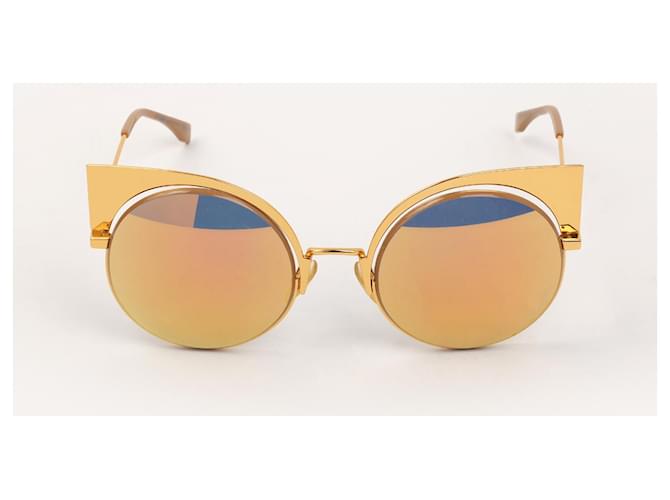 サングラス FENDI Woman Sunglasses Yellow Cream FE40109I 25e Women's Designer Sunglasses | FENDI US