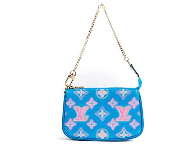 LOUIS VUITTON Handtaschen Leder Blau Joli Closet