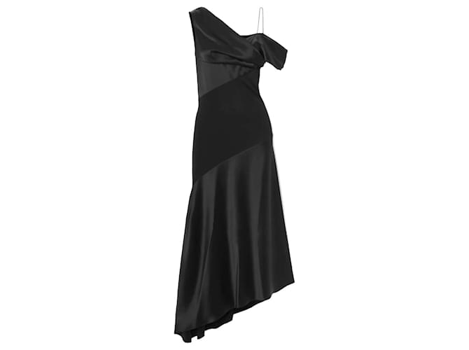 ワンピース Loewe Silk and wool crepe dress LOEWE Off-the-shoulder floral-print silk-crepon midi dress