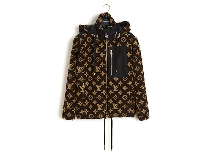 Louis Vuitton LV Blouson FR34 Oversize Kunstfell Kapuzenjacke LV