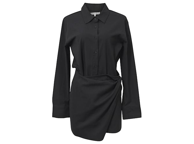 Reformation Weston Shirt Dress in Black Cotton ref.1540203 - Joli Closet