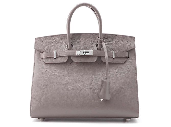 Hermès Hermes Birkin 25 Handbag in Etain Epsom Leather Grey ref.1544406 ...