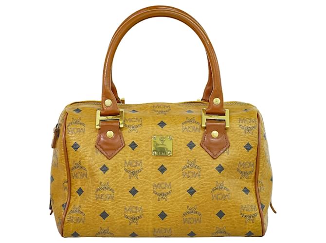 MCM Visetos Brown Cloth Joli Closet