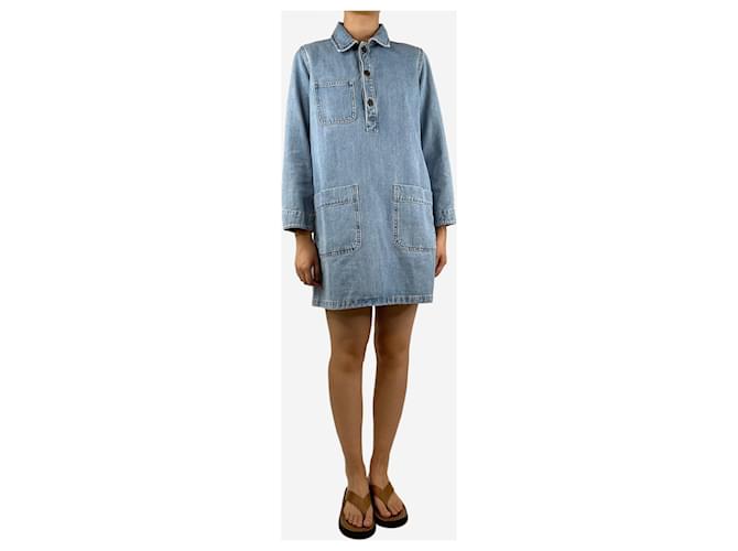 Apc Blue Aurelia denim mini dress - size M Cotton ref.JC1549256 (Sold) -  Joli Closet