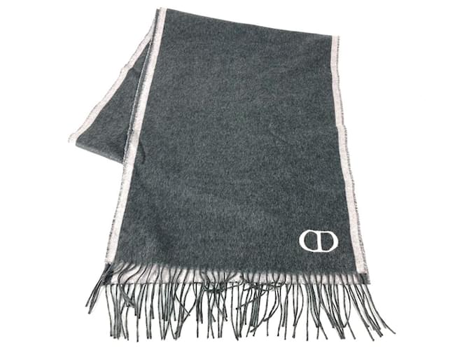 Christian Dior Silk Stole in Gray and Pink Brown ref.JC1551850
