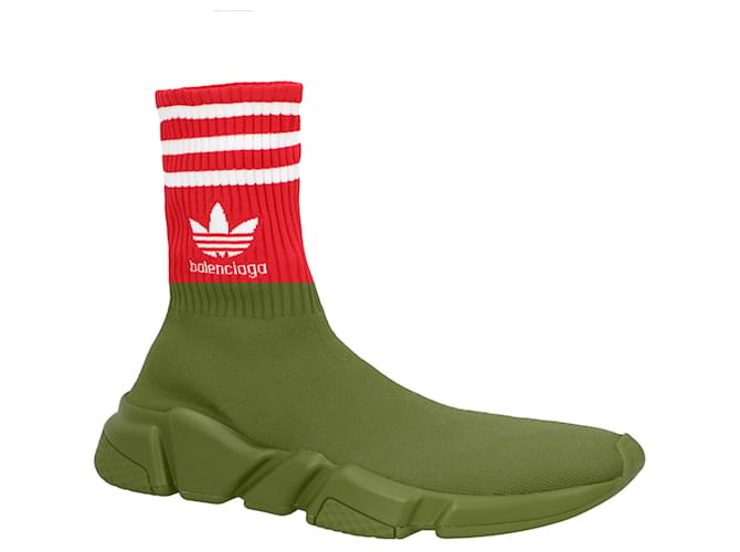 Balenciaga x Adidas Speed Trainer Rouge Caoutchouc