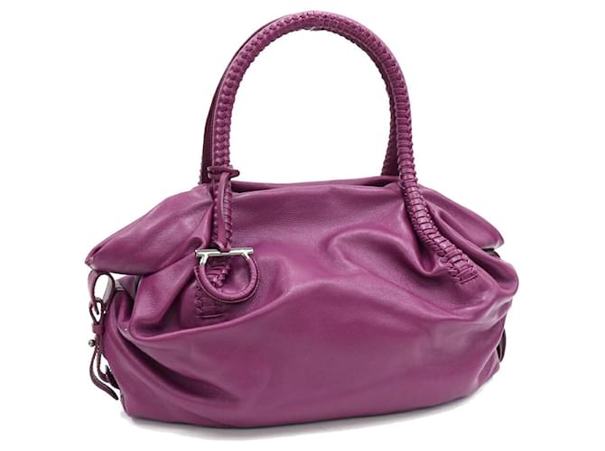 24AW new/FERRAGAMO スムースレザーショルダーバッグ Bag Purple 24AW new/FERRAGAMO スムースレザーショルダーバッグ Bag Purple
