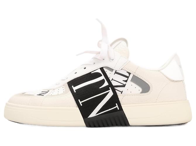 Valentino Garavani VLTN Leather x Fabric Sneakers in Size 42 EU
