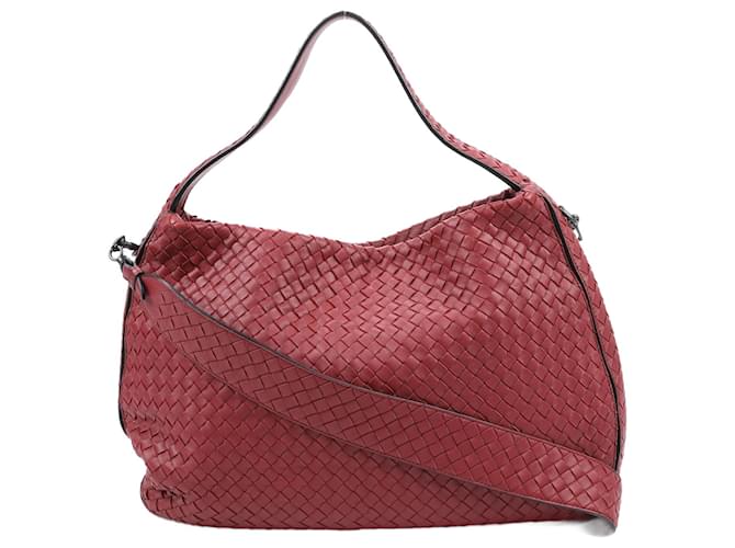ショルダーバッグ・ポシェット BOTTEGA VENETA   Shoulder Bags Women Leather Red/Barolo Bottega Veneta Hop Small Leather Shoulder Bag | Saks Fifth