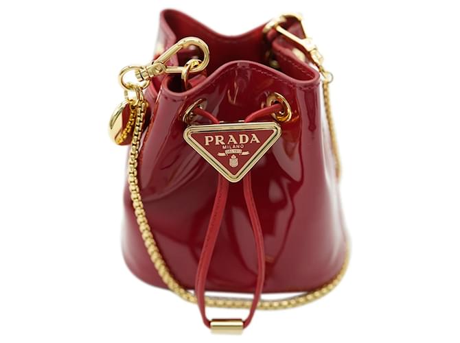 Prada Rote Lack Mini-Tasche Lackleder Joli Closet