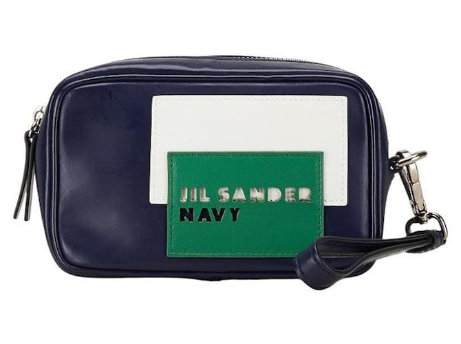新品 jilsander leather logo pouch Jil Sander Logo Pouch - Black | Garmentory