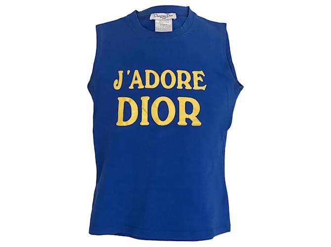 Christian Dior I love Dior Blue Yellow Cotton ref.1564353 - Joli