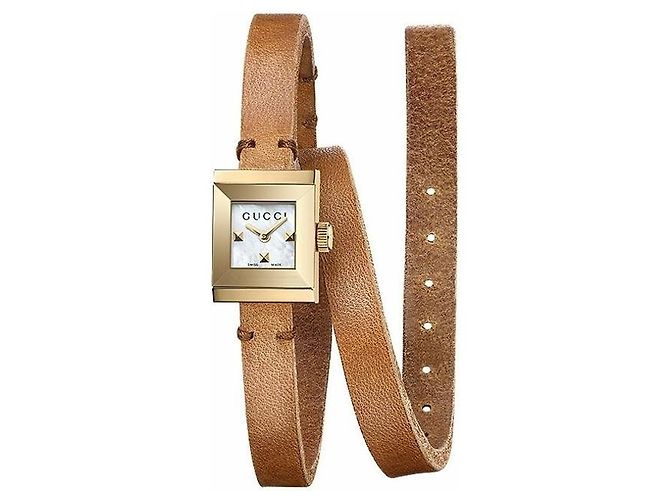 Gucci G Frame Watch Brown Leather ref.1565071 - Joli Closet display picture 1