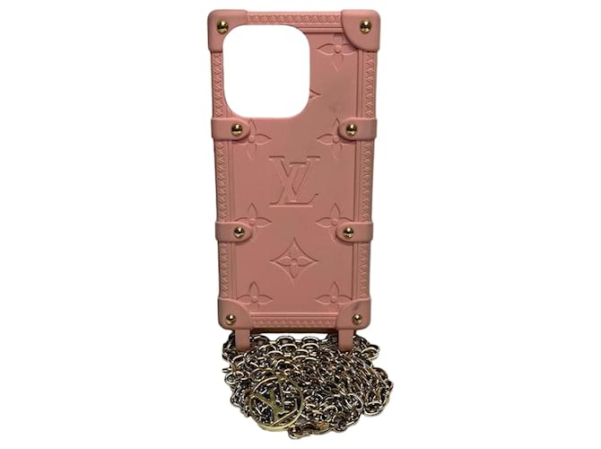 Louis Vuitton Monogram iPhone 14 Pro Case M82082 Pink Plastic ref