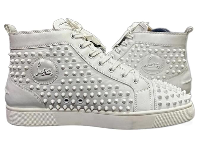Christian Louboutin Sneakers White Leather Elastane ref