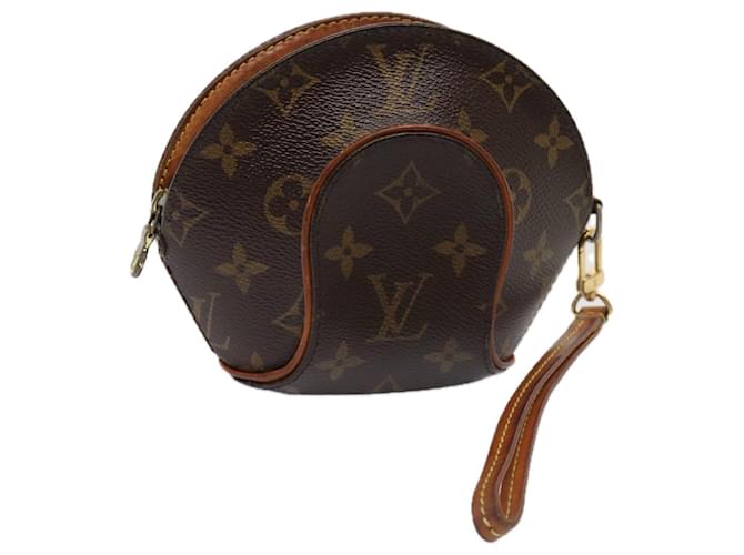 Louis Vuitton 円筒形ショルダーバッグ LOUIS VUITTON Monogram Mini ellipse Pouch M51129 LV Auth 84986