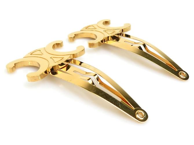 CELINE ゴールド ヘアピン Céline Celine Gold Metal Hair Pin Golden ref.1573722 - Joli Closet