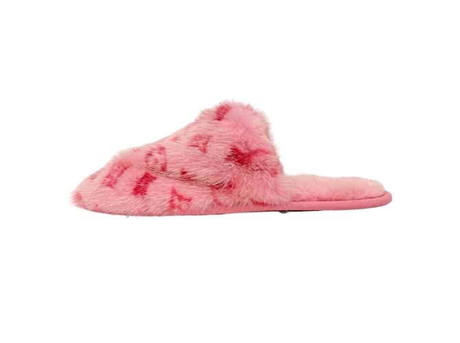 Pink Louis Vuitton Sleeping Slippers Louis Vuitton House Shoes On Sale