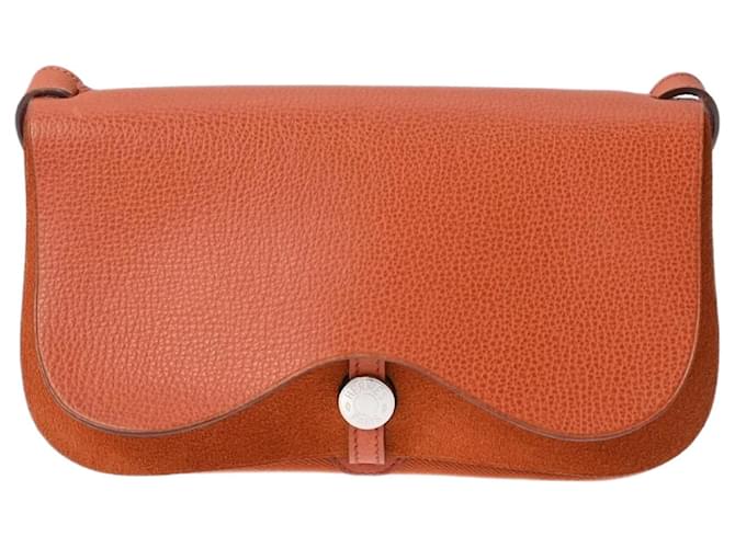 HERMES サックコロラド PM sac colorado Hermès Hermes Colorado PM Shoulder Bag in Potiron Orange Cloth ref