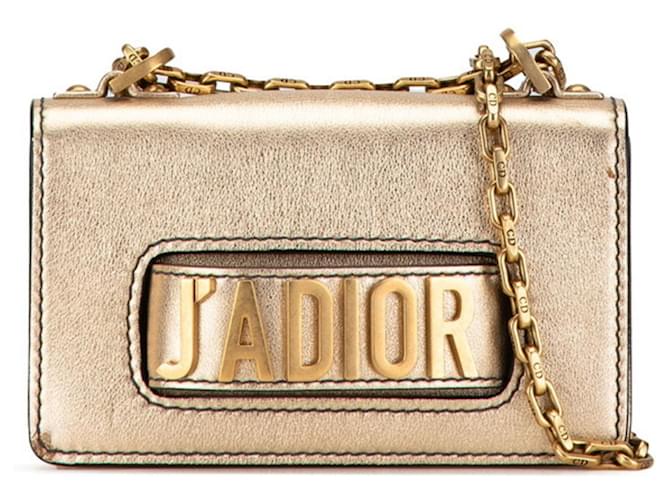 Christian Dior Dior J'ADIOR Chain Shoulder Bag Beige Golden