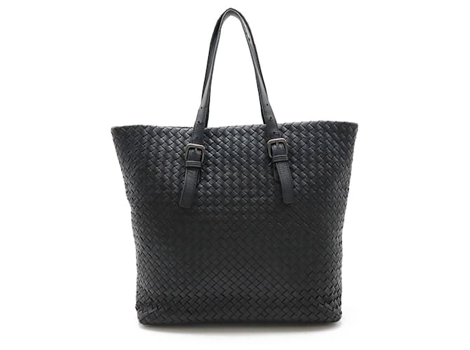 Bottega Veneta Intrecciato Tote Bag Black Leather ref