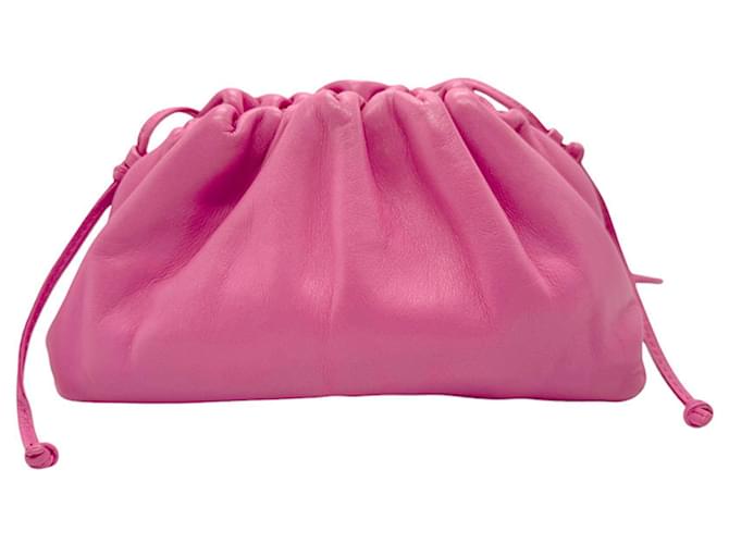 Bottega Veneta Pink Leather Pouch Shoulder Bag ref.1580133