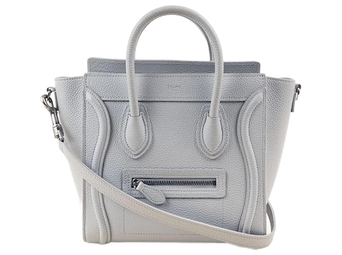 Céline Nano Luggage Bag Grey Leather ref.JC1582818 (Sold) - Joli