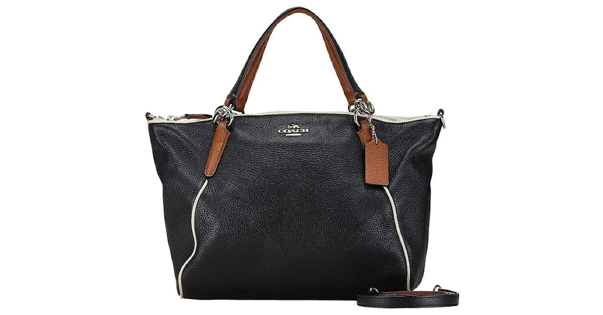 COACH SMALL KELSEY SATCHEL WITH CONTRAST TRIM online IN PEBBLE LEATHER (F57486)