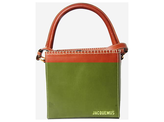 Leather Jacquemus Le Seau Carre Jacquemus Brown Le Seau Carré