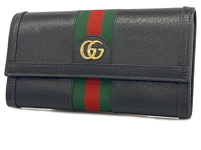 Gucci Ophidia Long Wallet Black Leather ref.1590604 - Joli Closet