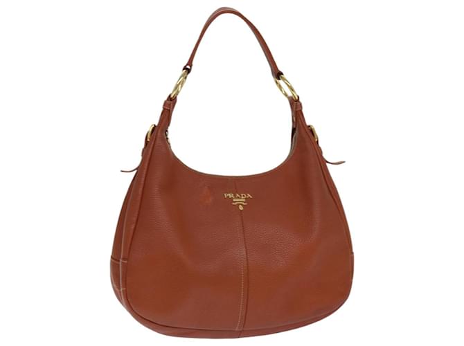 ショルダーバッグ・ポシェット PRADA Women Shoulder Bags 1BH222NOOR064 F0134 BROWN Prada - Caramel Leather Mini Shoulder Bag | Mitchell Stores