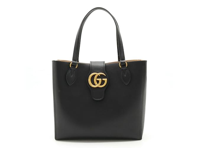 Gucci Dahlia Small GG Marmont Tote Bag Black Leather ref.JC1592049