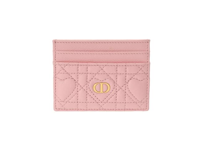 Christian Dior Heart Pink Women's Leather Card Case ref.JC1592791