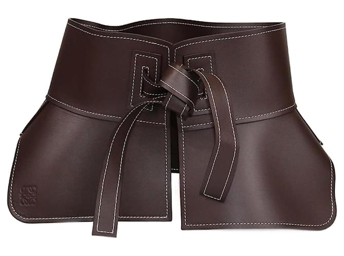 Loewe Brown Obi Corset Belt S Leather Joli Closet
