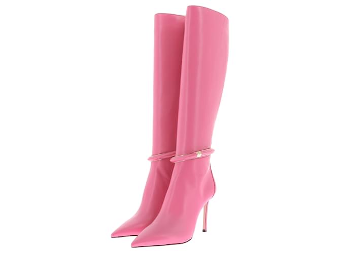 Jimmy Choo boots T.EU 39 Leather Pink ref.1600797 - Joli Closet