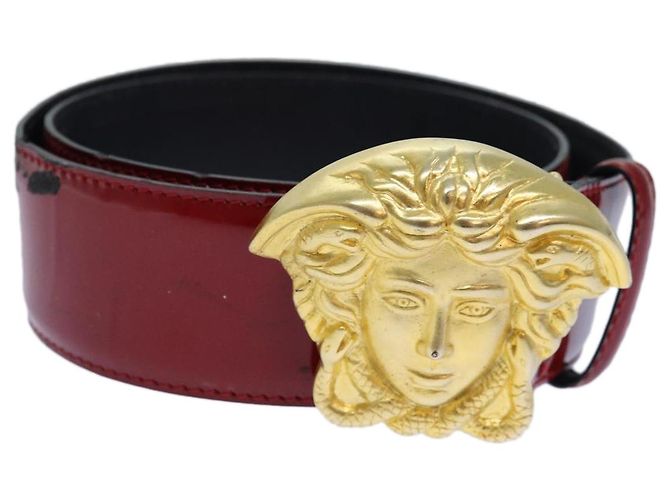 VERSACE Medusa Belt Patent leather 68cn-28.7 display picture 3